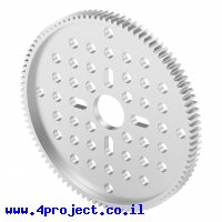 גלגל שיניים MOD0.8, ציר 14 מ"מ, אלומיניום - 96 שיניים