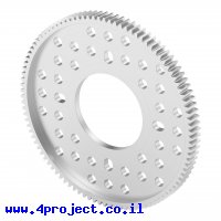 גלגל שיניים MOD0.8, ציר 32 מ"מ, אלומיניום - 100 שיניים