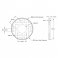 גלגל שיניים MOD0.8, ציר 32 מ"מ, אלומיניום - 100 שיניים