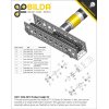 גלגל שיניים לשרשרת 8mm, לציר 6 מ"מ בצורת D, פלדה - 10 שיניים