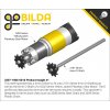 גלגל שיניים לשרשרת 8mm, לציר 6 מ"מ בצורת D, פלדה - 10 שיניים