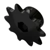 גלגל שיניים לשרשרת 8mm, לציר 8 מ"מ בצורת REX, פלדה - 10 שיניים