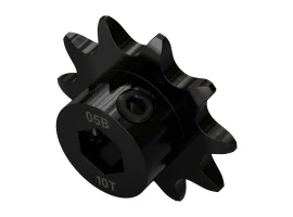 תמונה של מוצר גלגל שיניים לשרשרת 8mm, לציר 8 מ"מ בצורת REX, פלדה - 10 שיניים
