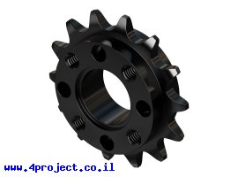 תמונה של מוצר גלגל שיניים לשרשרת 8mm, לציר 14 מ"מ, פלדה - 14 שיניים