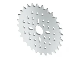 תמונה של מוצר גלגל שיניים לשרשרת 8mm, לציר 14 מ"מ, אלומיניום - 28 שיניים