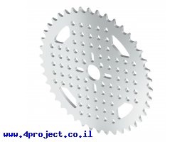 תמונה של מוצר גלגל שיניים לשרשרת 8mm, לציר 14 מ"מ, אלומיניום - 42 שיניים