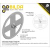 גלגל שיניים לשרשרת 8mm, לציר 14 מ"מ, אלומיניום - 70 שיניים