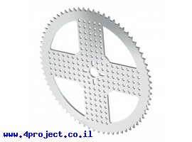 תמונה של מוצר גלגל שיניים לשרשרת 8mm, לציר 14 מ"מ, אלומיניום - 70 שיניים