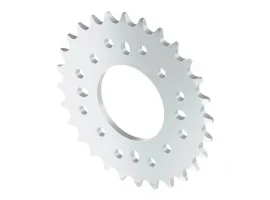 תמונה של מוצר גלגל שיניים לשרשרת 8mm, לציר 32 מ"מ, אלומיניום - 28 שיניים