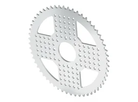 תמונה של מוצר גלגל שיניים לשרשרת 8mm, לציר 32 מ"מ, אלומיניום - 56 שיניים