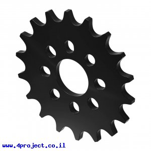 גלגל שיניים לשרשרת 8mm, לציר 14 מ"מ, פלסטיק - 18 שיניים