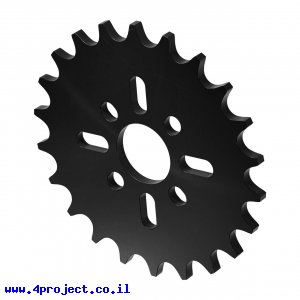 גלגל שיניים לשרשרת 8mm, לציר 14 מ"מ, פלסטיק - 22 שיניים