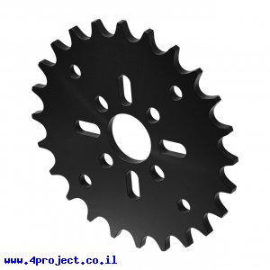 גלגל שיניים לשרשרת 8mm, לציר 14 מ"מ, פלסטיק - 24 שיניים