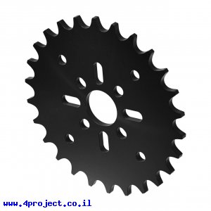 גלגל שיניים לשרשרת 8mm, לציר 14 מ"מ, פלסטיק - 26 שיניים
