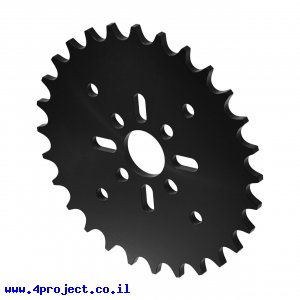 גלגל שיניים לשרשרת 8mm, לציר 14 מ"מ, פלסטיק - 28 שיניים