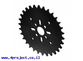 תמונה של מוצר גלגל שיניים לשרשרת 8mm, לציר 14 מ"מ, פלסטיק - 30 שיניים