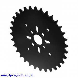 גלגל שיניים לשרשרת 8mm, לציר 14 מ"מ, פלסטיק - 32 שיניים