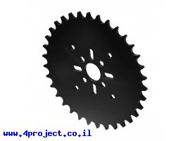 תמונה של מוצר גלגל שיניים לשרשרת 8mm, לציר 14 מ"מ, פלסטיק - 34 שיניים