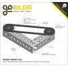 גלגל שיניים לשרשרת 8mm, לציר 14 מ"מ, פלסטיק - 36 שיניים