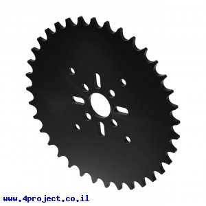 גלגל שיניים לשרשרת 8mm, לציר 14 מ"מ, פלסטיק - 36 שיניים