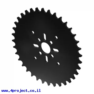 גלגל שיניים לשרשרת 8mm, לציר 14 מ"מ, פלסטיק - 36 שיניים