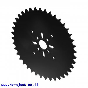 גלגל שיניים לשרשרת 8mm, לציר 14 מ"מ, פלסטיק - 40 שיניים