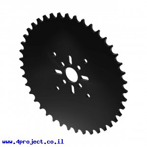 גלגל שיניים לשרשרת 8mm, לציר 14 מ"מ, פלסטיק - 42 שיניים