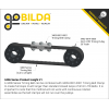 רצועת תזמון 3mm HTD, ברוחב 15mm - אורך 5 מטר
