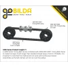 רצועת תזמון 3mm HTD, ברוחב 15mm - אורך 5 מטר