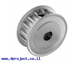 תמונה של מוצר גלגלת רצועת תזמון 5mm HTD לציר 6 מ"מ - 15 שיניים