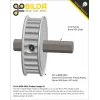 גלגלת רצועת תזמון 5mm HTD לציר REX 8 מ"מ - 24 שיניים - גרסה קודמת