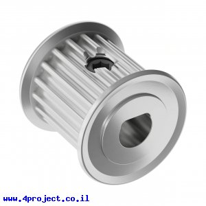 גלגלת רצועת תזמון 3mm HTD לציר 6 מ"מ - 18 שיניים - גרסה קודמת