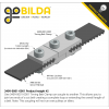מחזיק רצועת תזמון 3mm HTD דגם (1-1) - חבילה של 2