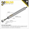 בורג הנעה 8mm ACME, תנועה של 8 מ"מ לסיבוב – אורך 550 מ"מ (goBILDA)