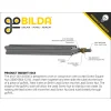 בורג הנעה 8mm ACME, תנועה של 8 מ"מ לסיבוב – אורך 550 מ"מ (goBILDA)