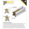 אום לבורג הנעה 8mm, תנועה של 8 מ"מ לסיבוב - רכיב החלקה ב-goRAIL פתוח (goBILDA) - גרסה קודמת