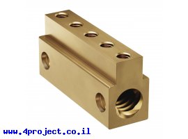 תמונה של מוצר אום לבורג הנעה 8mm, תנועה של 8 מ"מ לסיבוב - רכיב החלקה ב-goRAIL פתוח (goBILDA) - גרסה קודמת
