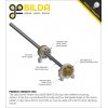 אום לבורג הנעה 8mm, תנועה של 8 מ"מ לסיבוב - תבנית חורים goBILDA