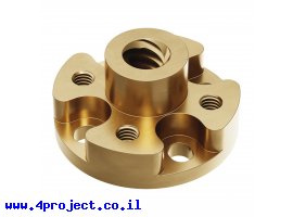תמונה של מוצר אום לבורג הנעה 8mm, תנועה של 8 מ"מ לסיבוב - תבנית חורים goBILDA