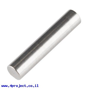 מוט פלדה 1/4" (6.35 מ"מ) בצורת D - אורך 1.25" (31.75 מ"מ)