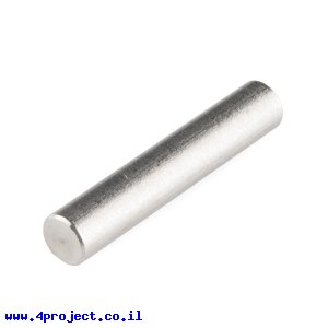 מוט פלדה 1/4" (6.35 מ"מ) בצורת D - אורך 1.375" (34.925 מ"מ)