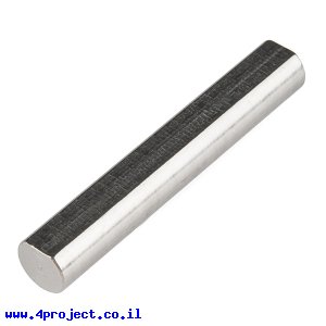 מוט פלדה 1/4" (6.35 מ"מ) בצורת D - אורך 1.50" (38.1 מ"מ)