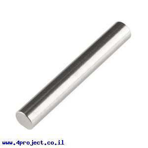 מוט פלדה 1/4" (6.35 מ"מ) בצורת D - אורך 1.75" (44.45 מ"מ)