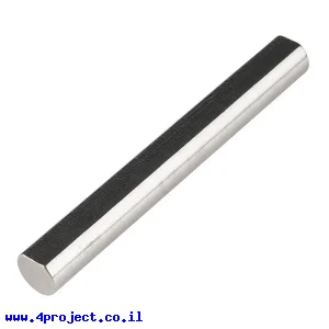 מוט פלדה 1/4" (6.35 מ"מ) בצורת D - אורך 2.00" (50.8 מ"מ)
