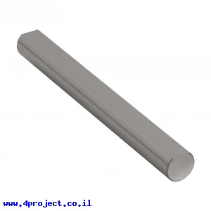 מוט פלדה 1/4" (6.35 מ"מ) בצורת D - אורך 2.25" (57.15 מ"מ)