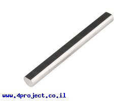 תמונה של מוצר מוט פלדה 1/4" (6.35 מ"מ) בצורת D - אורך 2.375" (60.325 מ"מ)