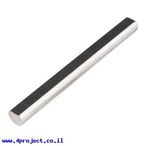 מוט פלדה 1/4" (6.35 מ"מ) בצורת D - אורך 2.375" (60.325 מ"מ)