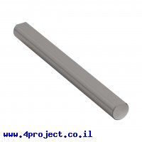 מוט פלדה 1/4" (6.35 מ"מ) בצורת D - אורך 2.50" (63.5 מ"מ)