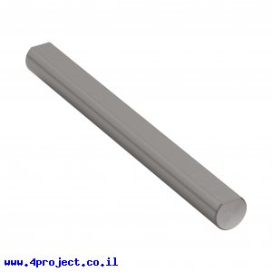 מוט פלדה 1/4" (6.35 מ"מ) בצורת D - אורך 2.50" (63.5 מ"מ)