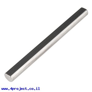 מוט פלדה 1/4" (6.35 מ"מ) בצורת D - אורך 2.75" (69.85 מ"מ)
